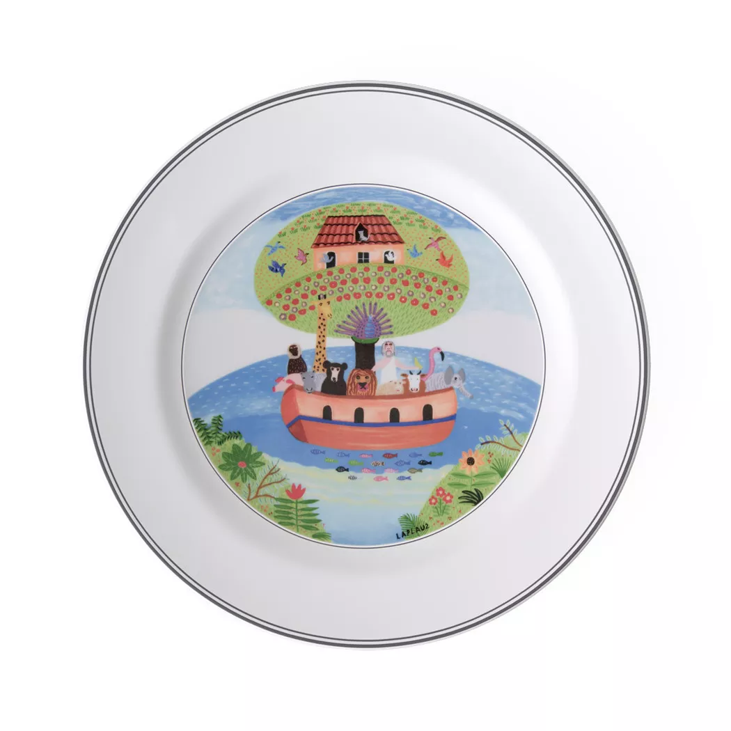 Villeroy & Boch Speiseteller "Speiseteller Arche Noah Design Naif ø 27 cm bunt"