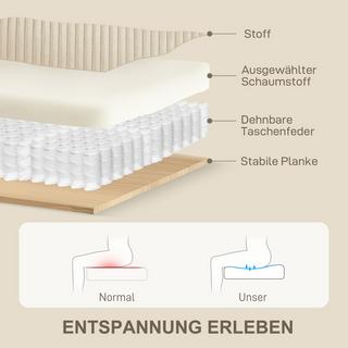 HOMCOM 3-Sitzer-Sofa  