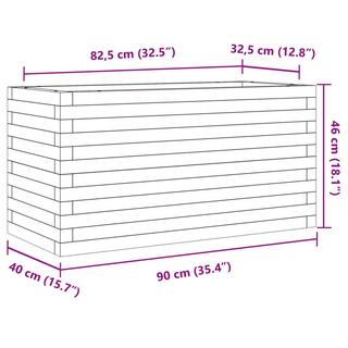 VidaXL fioriera da giardino Legno di douglas  