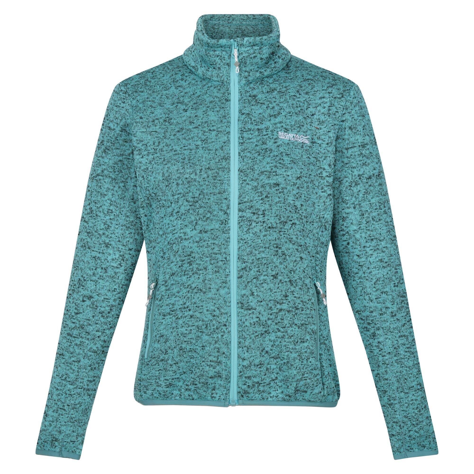 Image of Newhill Fleecejacke Durchgehender Reißverschluss Damen Mittelblau 34