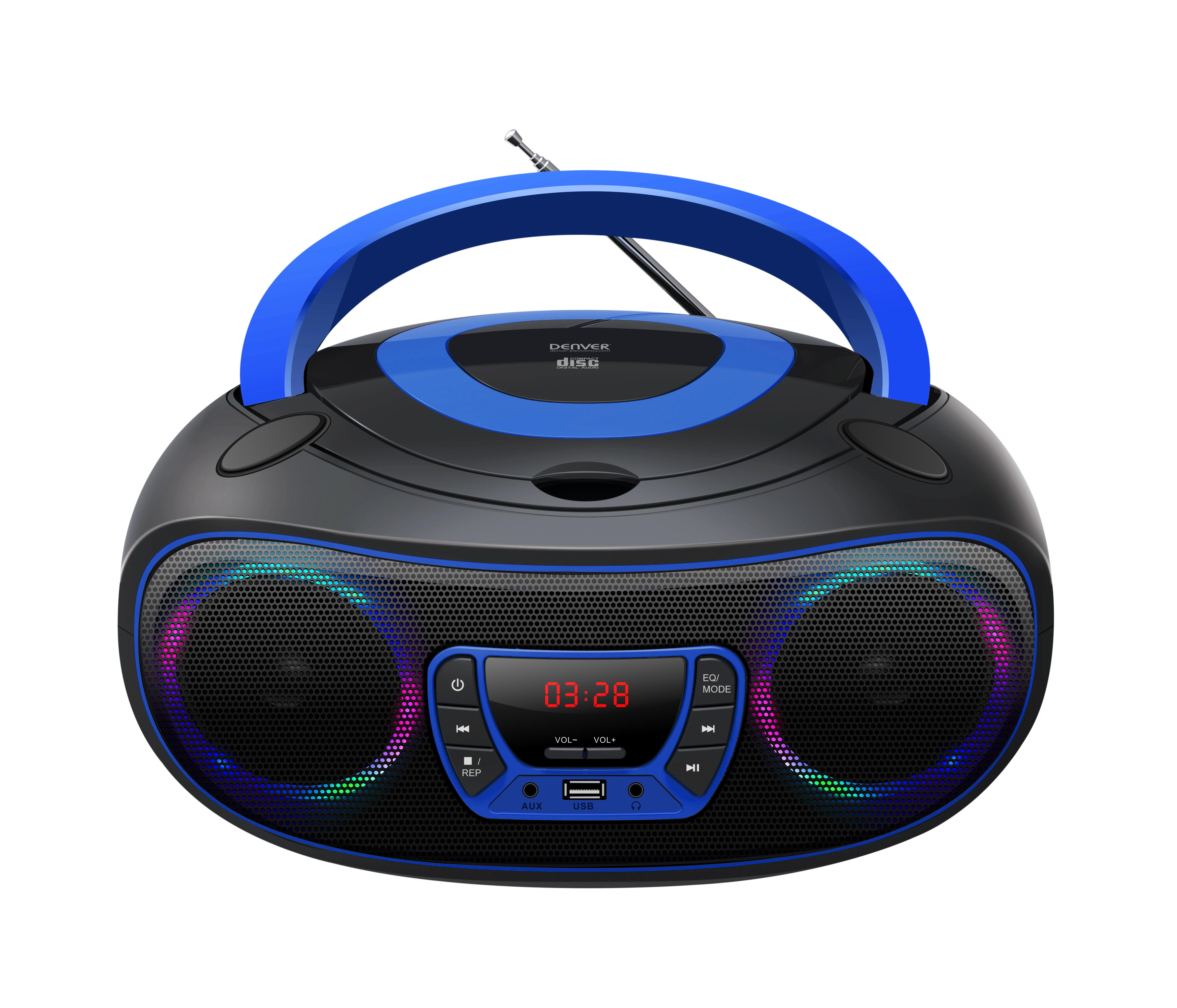 DENVER  TCL-212BT Blue Radio mit CD.Player 