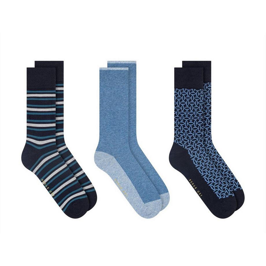TED BAKER  Calzettoni Misto Cotone Misura  (Confezione da tre) 