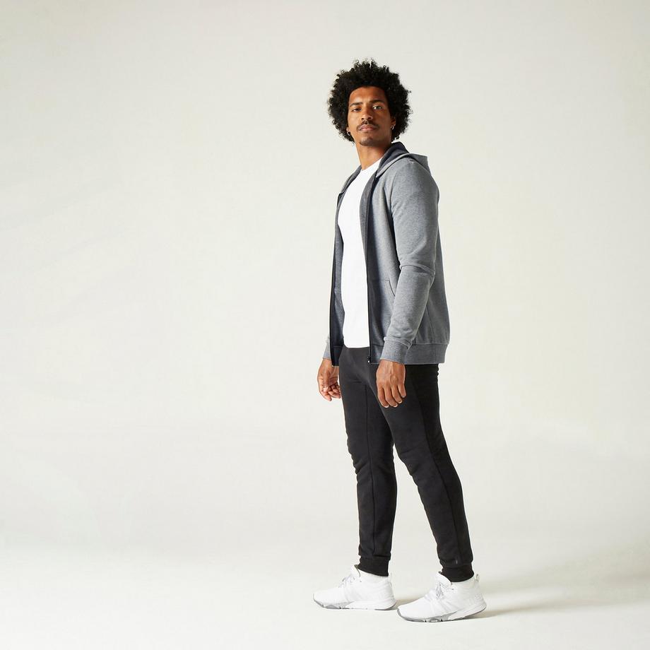 DOMYOS  Felpa uomo con cappuccio cotone 