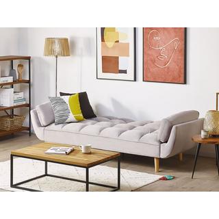 Beliani Schlafsofa aus Samtstoff Retro ASBY  