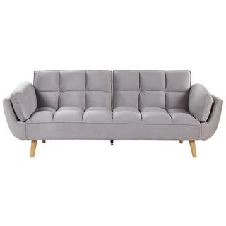 Beliani Schlafsofa aus Samtstoff Retro ASBY  