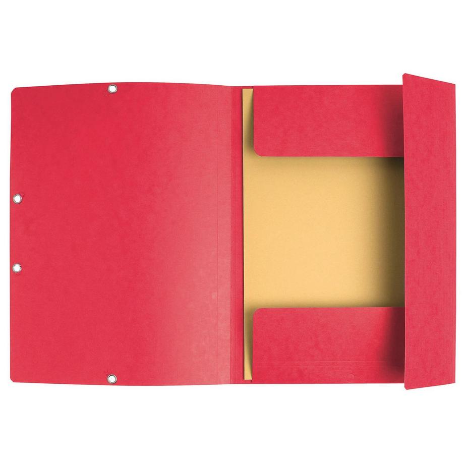 Exacompta Sammelmappe mit Gummizug und 3 Klappen aus Colorspan-Karton 355g/qm, für Format DIN A4 - x 50  