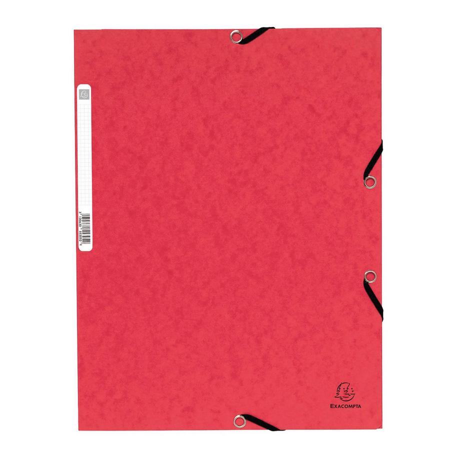 Exacompta Sammelmappe mit Gummizug und 3 Klappen aus Colorspan-Karton 355g/qm, für Format DIN A4 - x 50  