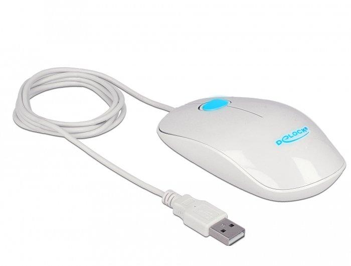 DeLock  12537 Maus Beidhändig USB Typ-A Optisch 1200 DPI 