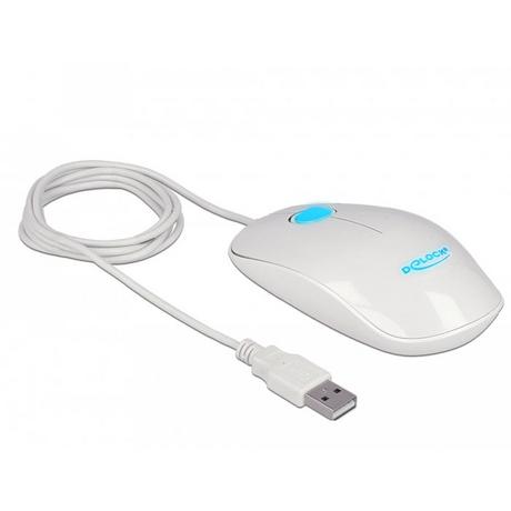 DeLock  12537 Maus Beidhändig USB Typ-A Optisch 1200 DPI 