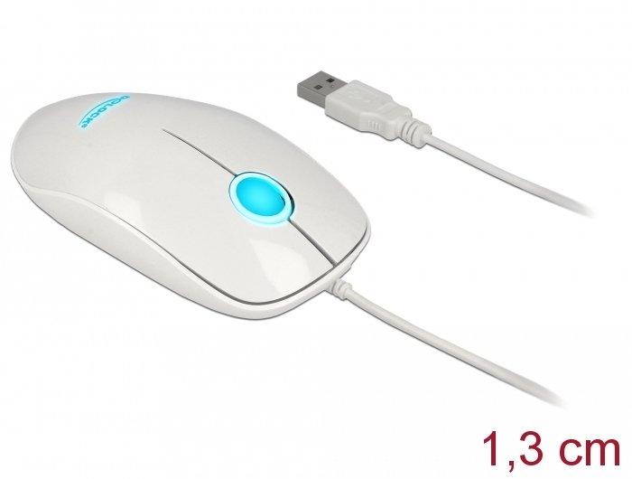 DeLock  12537 Maus Beidhändig USB Typ-A Optisch 1200 DPI 