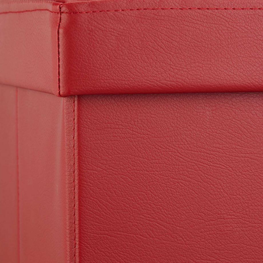 B2X Klappbare Sitzbank mit Stauraum aus Kunstleder  