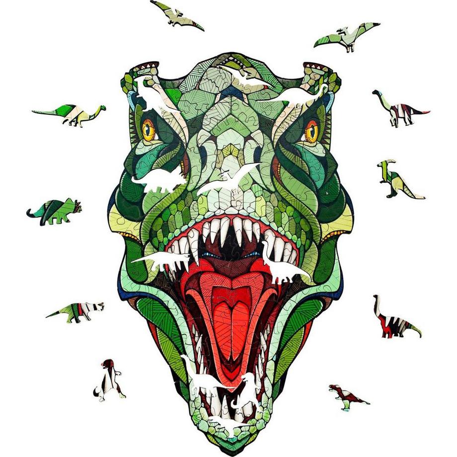 Holz-Puzzle T-Rex