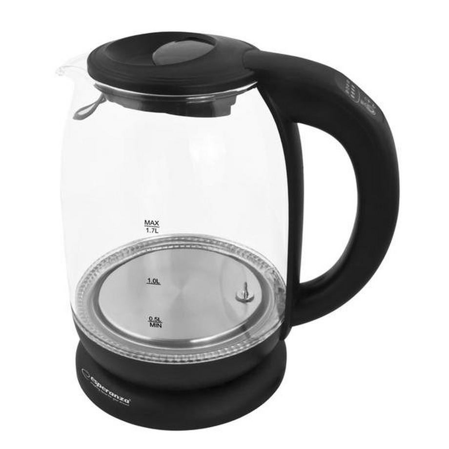 eStore Esperanza - Bouilloire en Verre, 5 Températures - LED  