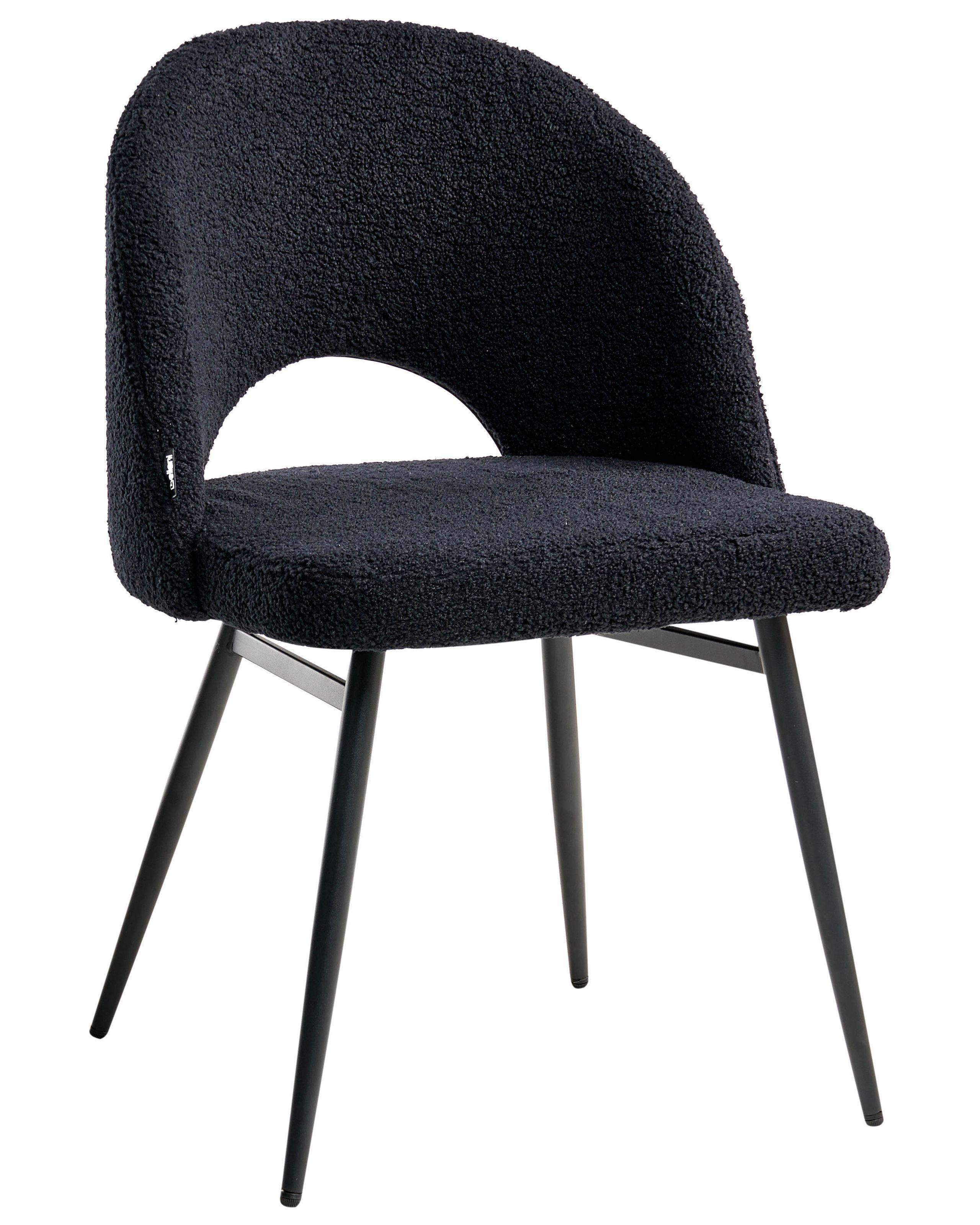 Beliani Set di 2 sedie da pranzo en Bouclé Glamour ONAGA  