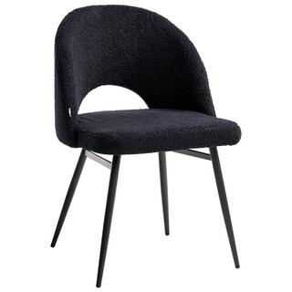 Beliani Set di 2 sedie da pranzo en Bouclé Glamour ONAGA  