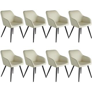 Tectake 8 Chaises Marilyn tissu  