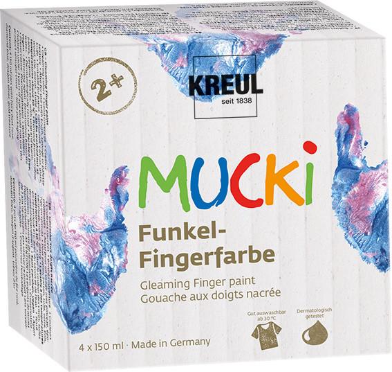Kreul  Mucki Funkel-Fingerfarbe (4x150ml) 