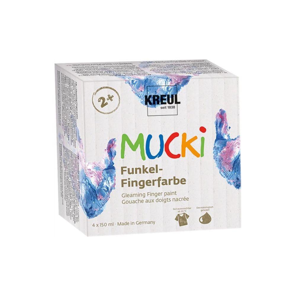 Image of Mucki Funkel-Fingerfarbe (4x150ml) Multicolor