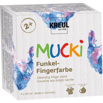 Mucki Funkel-Fingerfarbe (4x150ml)