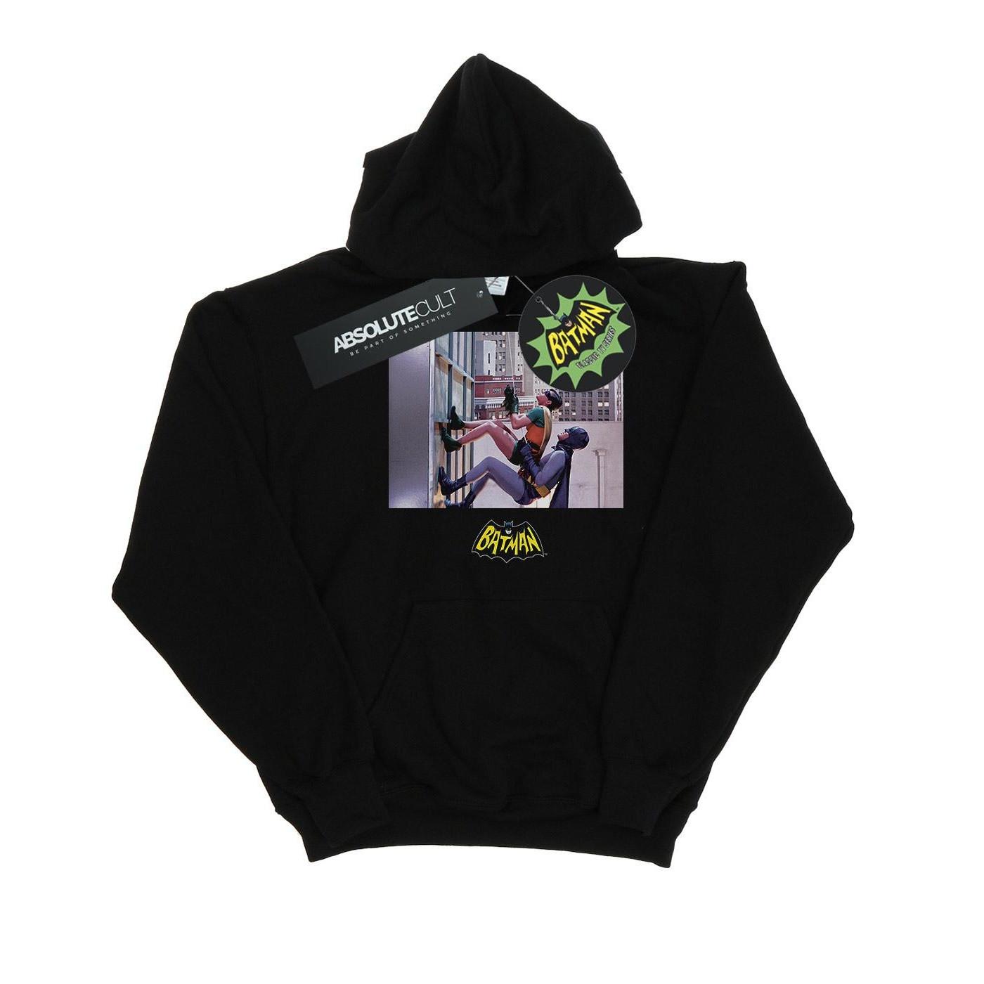 Image of Batman Tv Series Skyscraper Climb Kapuzenpullover Damen Schwarz XXL