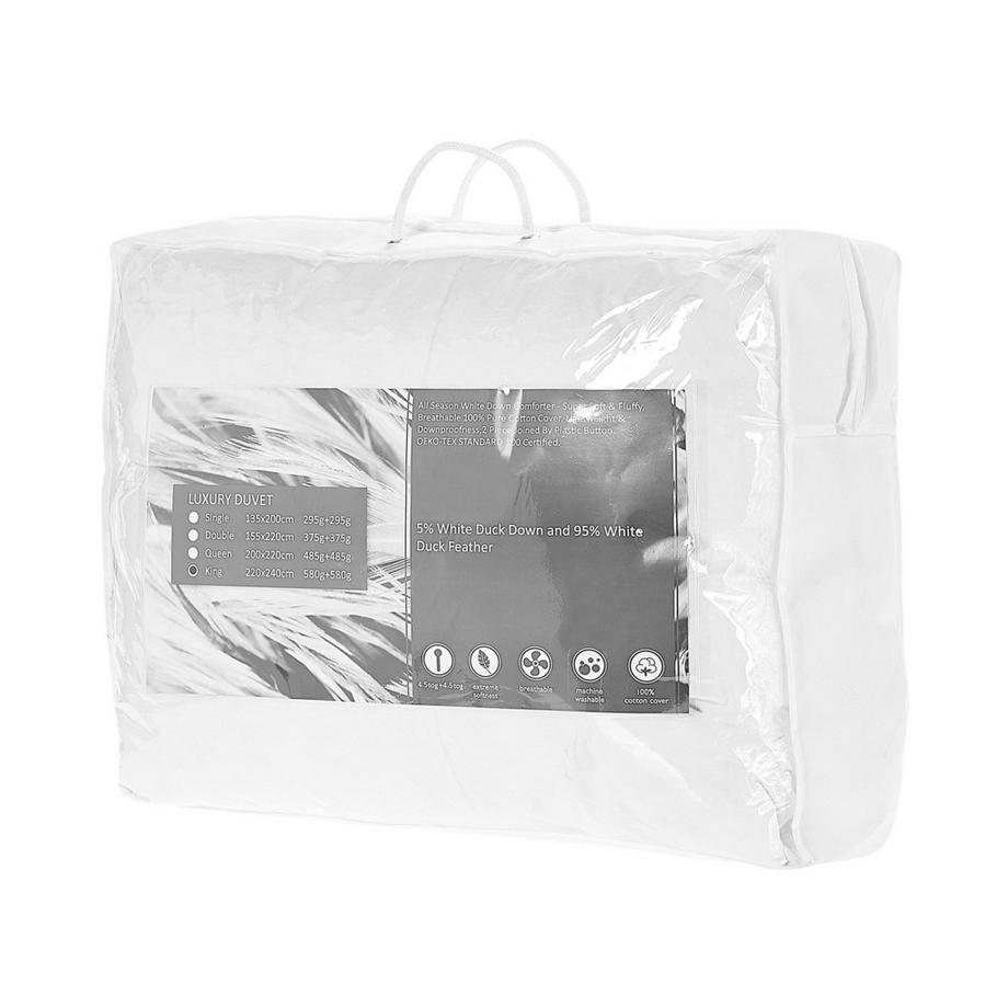 Beliani Zweilagige Ganzjahresbettdecke aus Japara Baumwolle SERRATO  