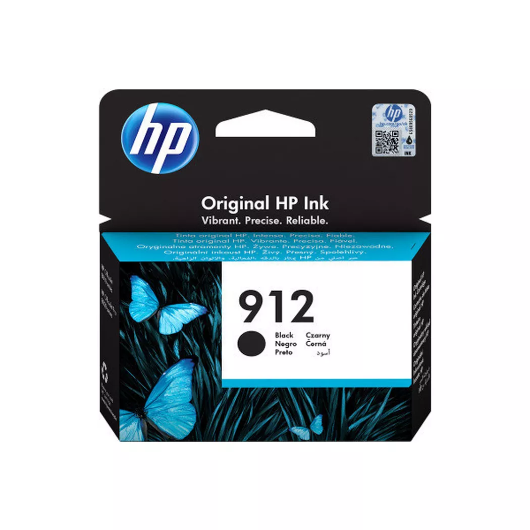 Hewlett-Packard – HP Tintenpatrone 912 schwarz 3YL80AE OfficeJet 8010/8020 300 S., Schwarz, One Size