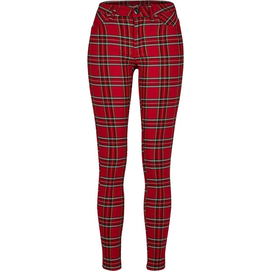 hose damen urban classic skinny tartan gt
