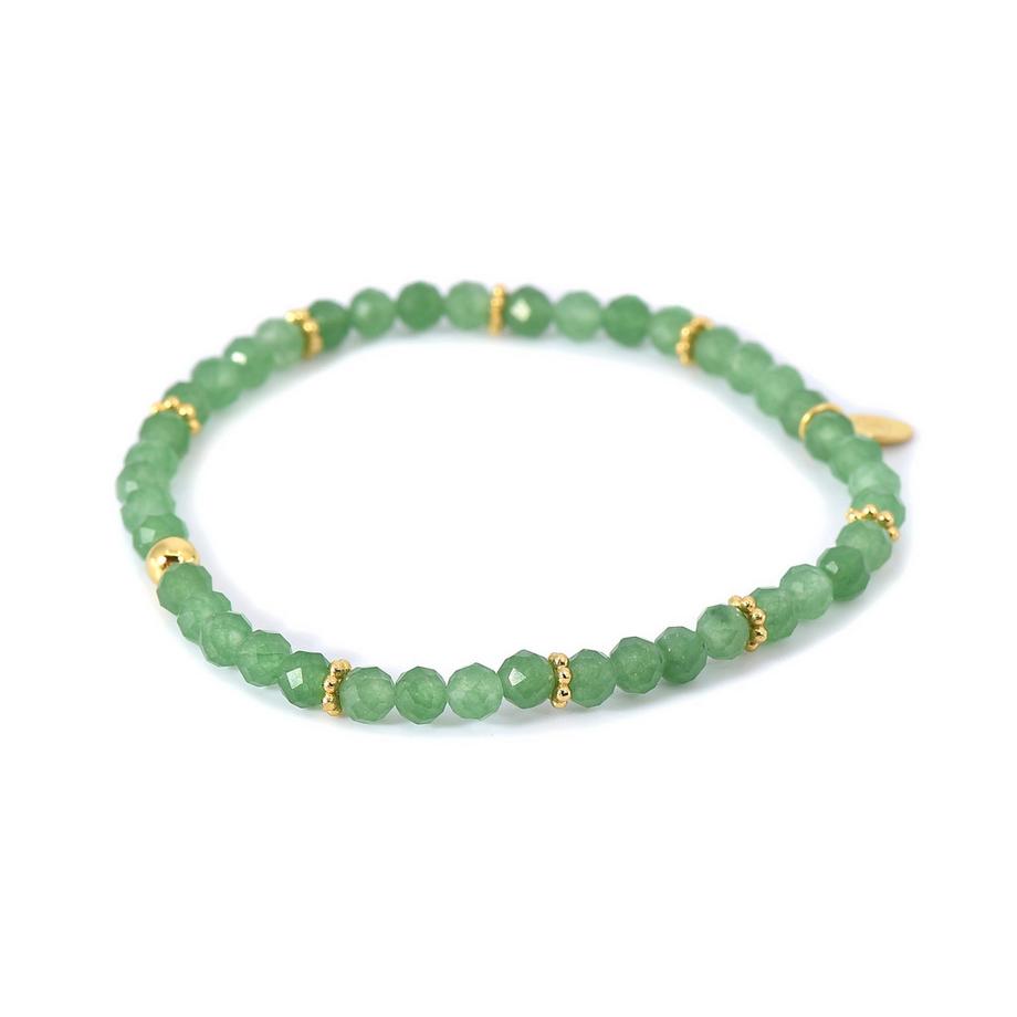 Balibay  Luana  Armband mit Aventurin und Silber vergoldet 