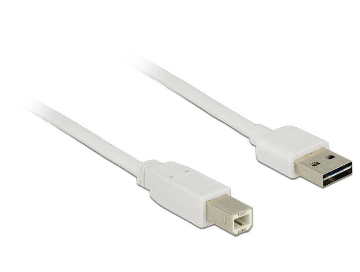 Image of 2m, USB2.0-A/USB2.0-B USB Kabel USB A USB B Weiß