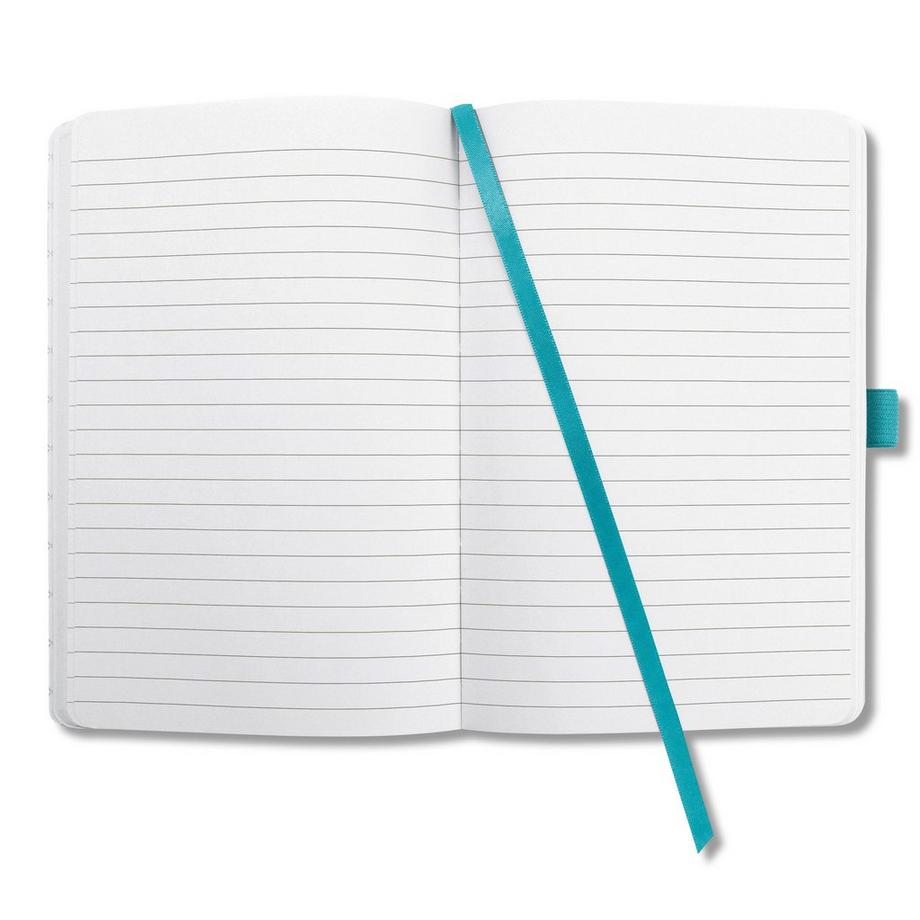 Sigel Carnet de notes Jolie - ligné - environ A6 - turquoise - hardcover - certification FSC  