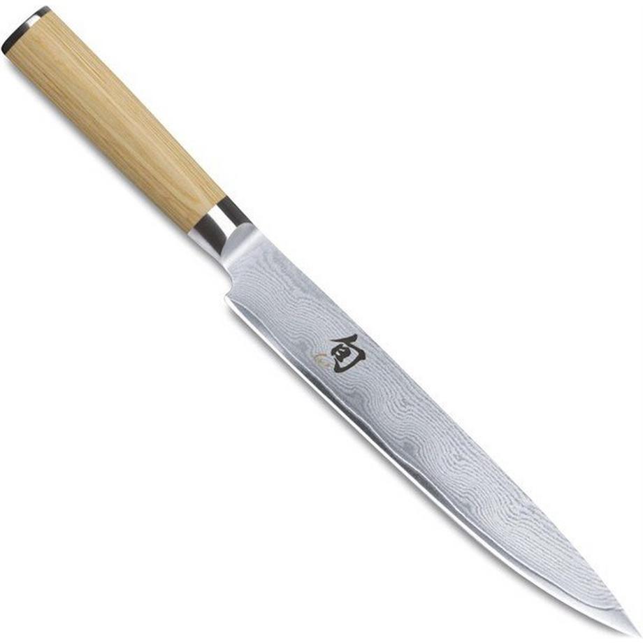 Shun White Schinkenmesser 23cm Damaststahlklinge 32 Lagen, HRC 62