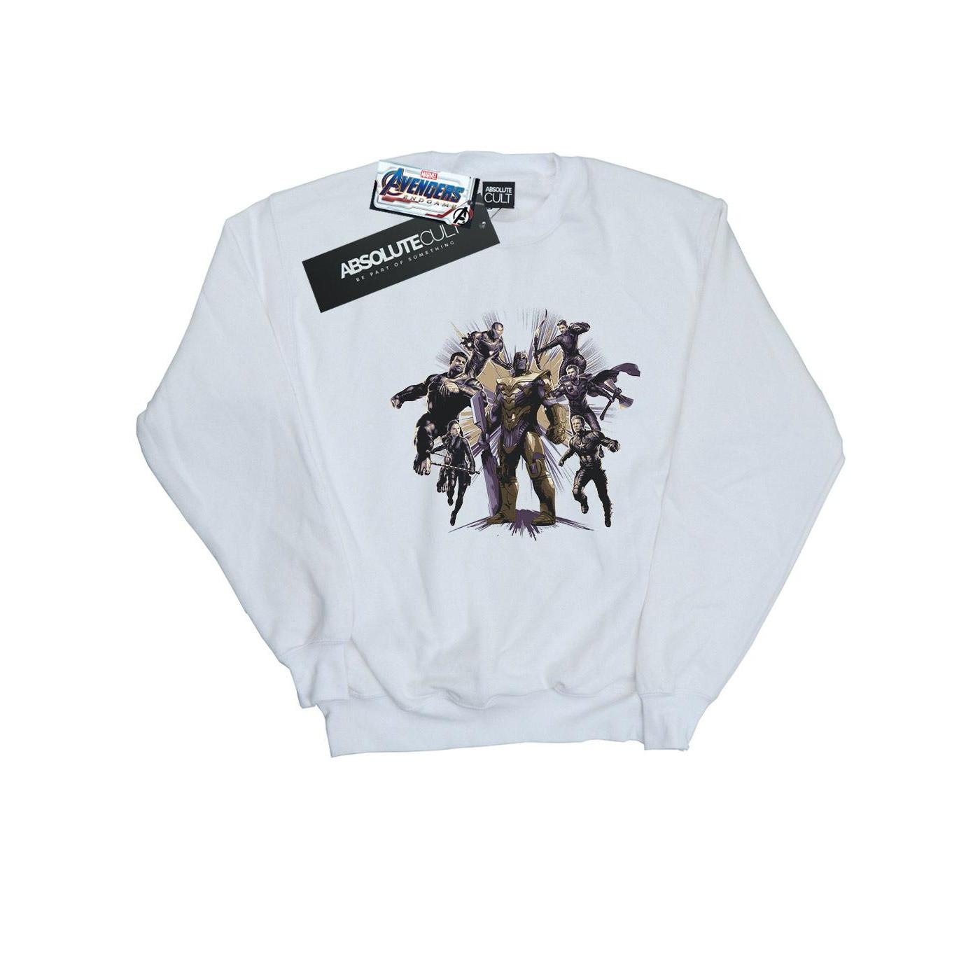Image of Avengers Endgame Vs Thanos Sweatshirt Damen Weiss L