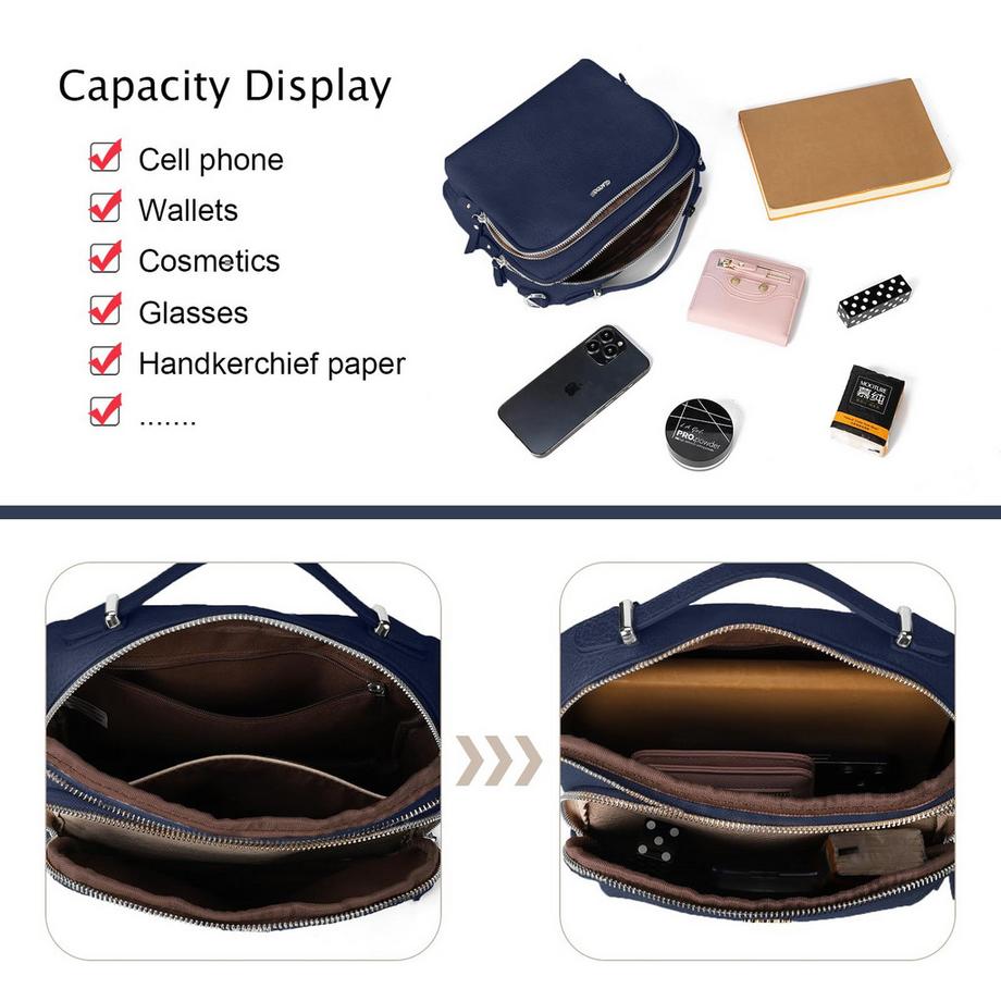 Only-bags.store Petit Sac Bandoulière à Fermeture Éclair  