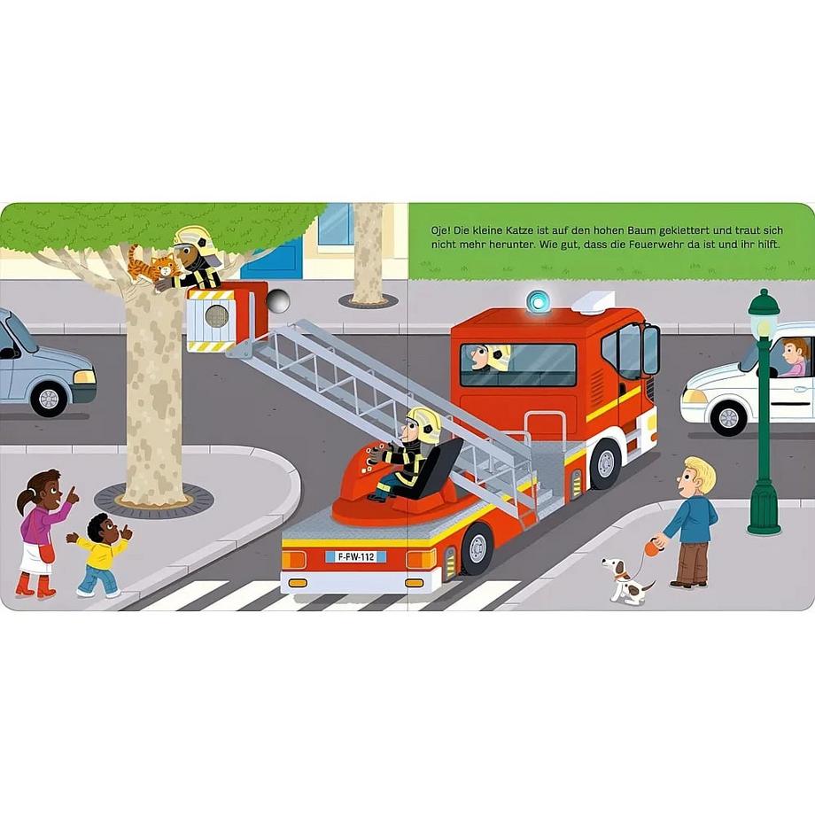 Mein blinkendes Soundbuch - Im Einsatz Caillou, Pierre (Illustrationen) Gebundene Ausgabe 