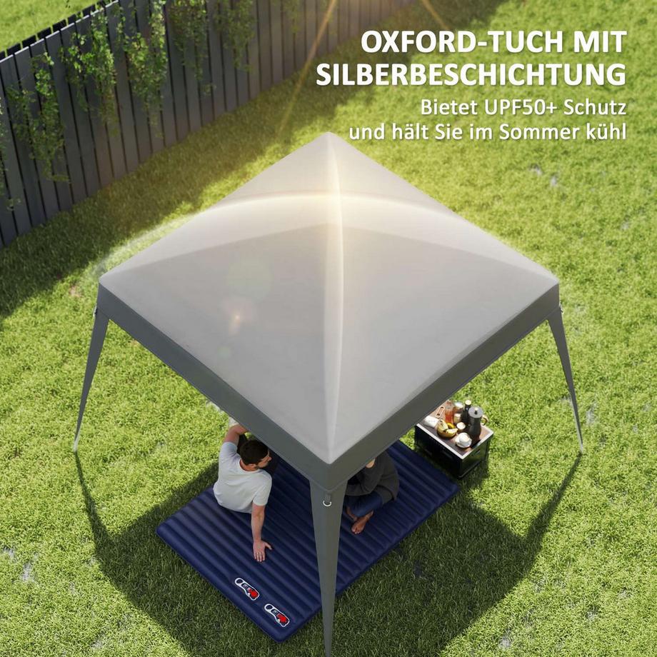 Northio Tetto sostitutivo per gazebo 3x3 m, idrorepellente, stabile, resistente all'inverno, tetto per gazebo pieghevole, tenda per feste resistente alle tempeste, copertura sostitutiva, copertura con tetto singolo, tettoia per gazebo da giardino, grigio chiaro  
