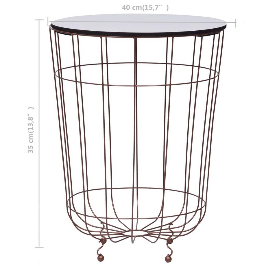 VidaXL Table basse métal  