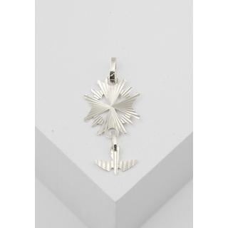 MUAU Schmuck  Pendentif croix huguenote en or blanc 750, 32x15mm 