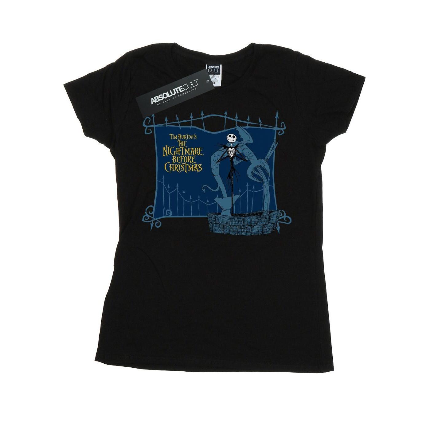 Image of Nightmare Before Christmas Jack And The Well Tshirt Damen Schwarz XXL
