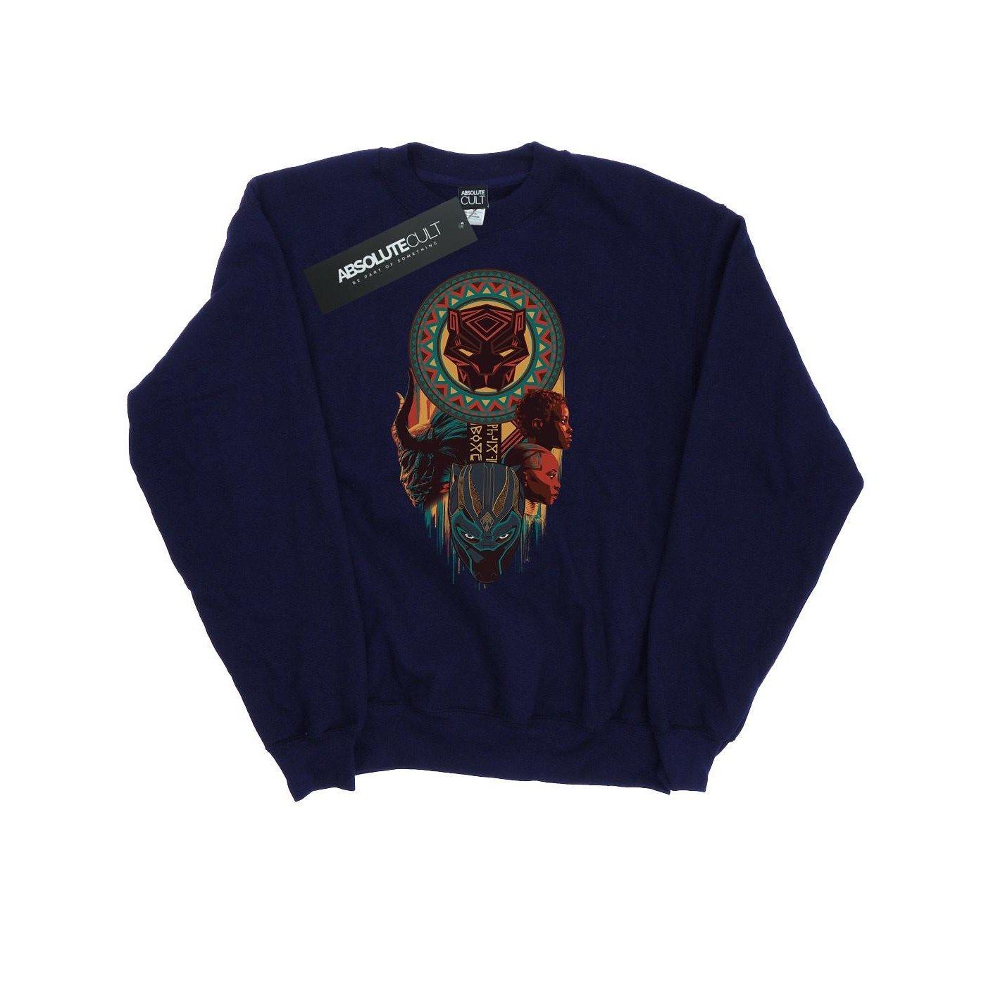 Image of Black Panther Totem Sweatshirt Damen Marine S