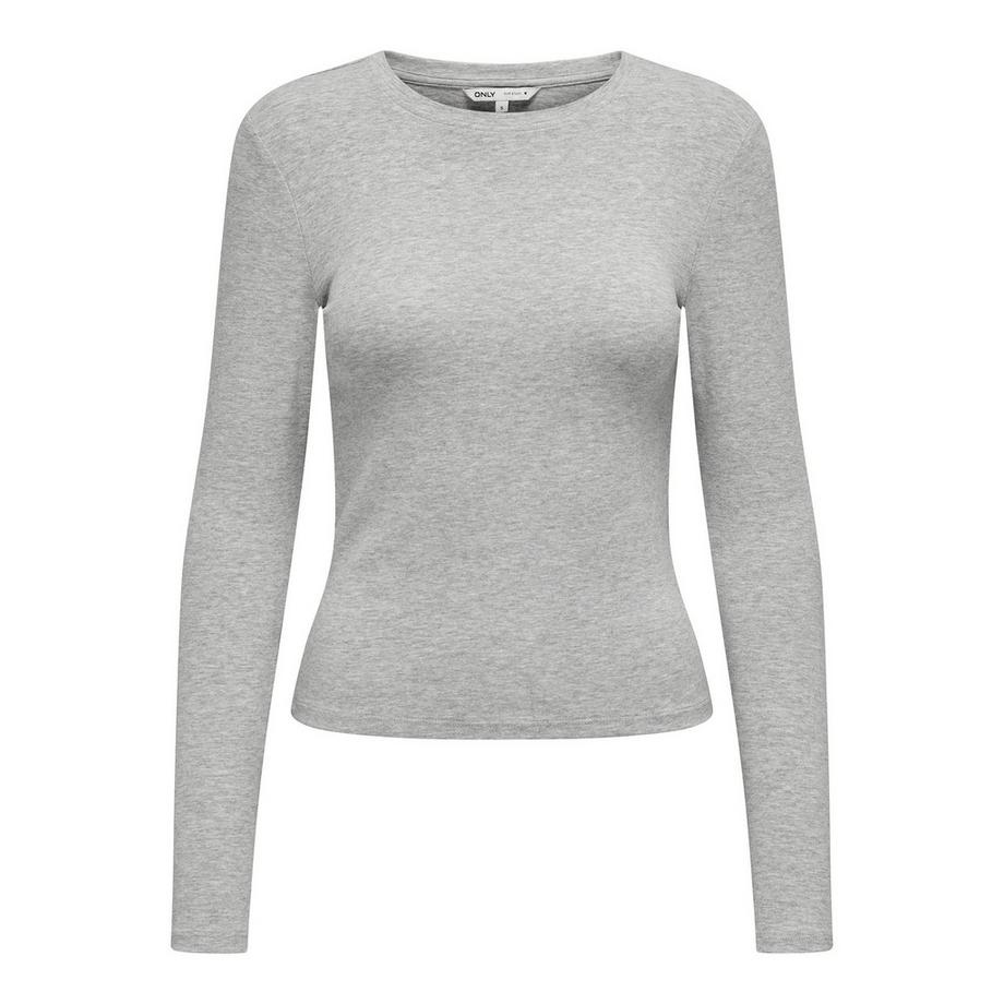 Manica lunga Donne Confezione da 1 Aderente alla figura-ONLRILEY O-NECK TOP