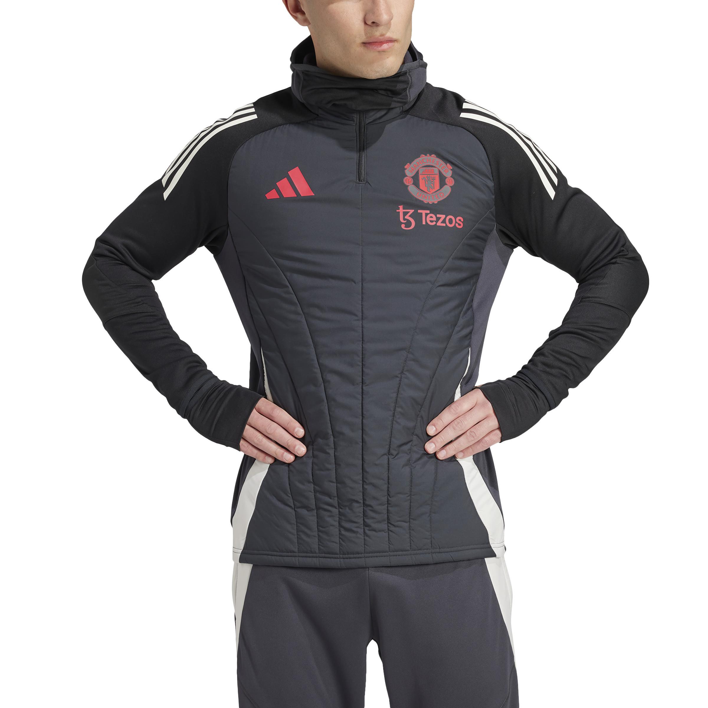 adidas  maglione da allenamento con cappuccio integrato mancheter united tiro 2024/25 