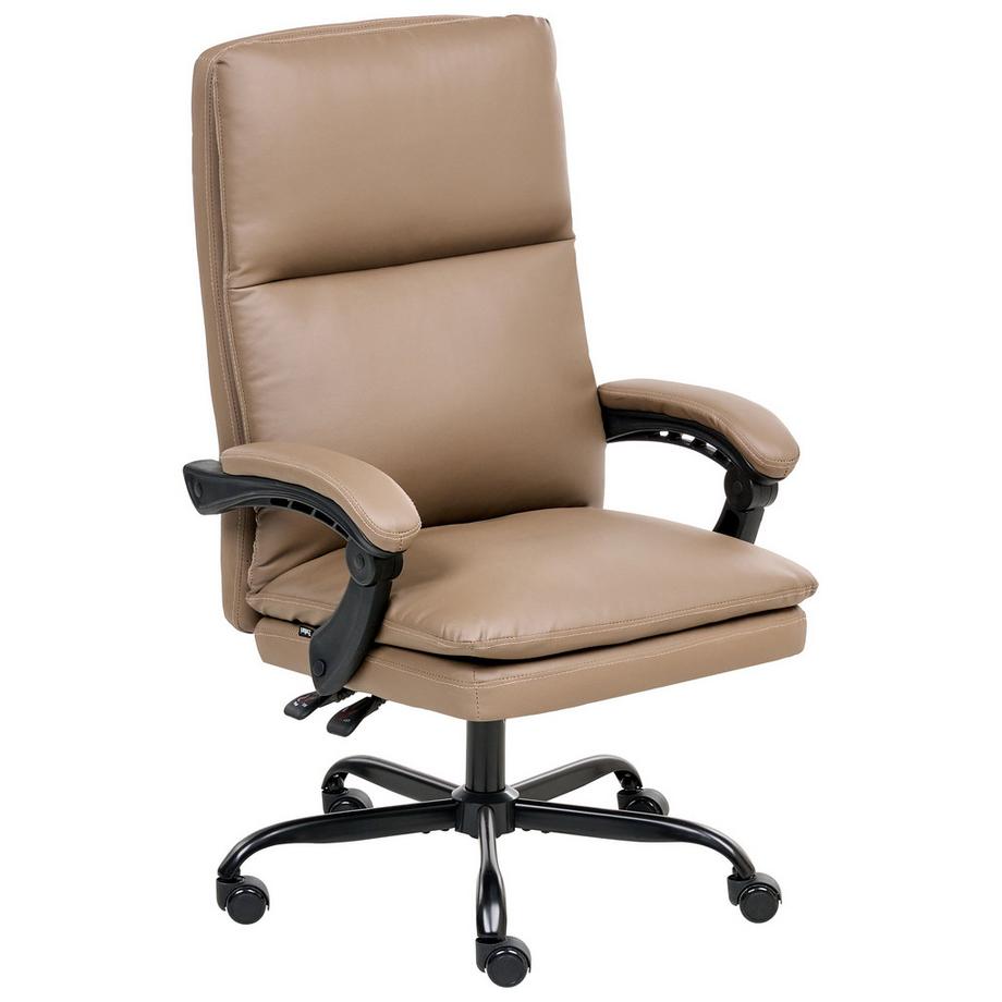 Beliani Fauteuil de bureau en Cuir PU Traditionnel SERENE  