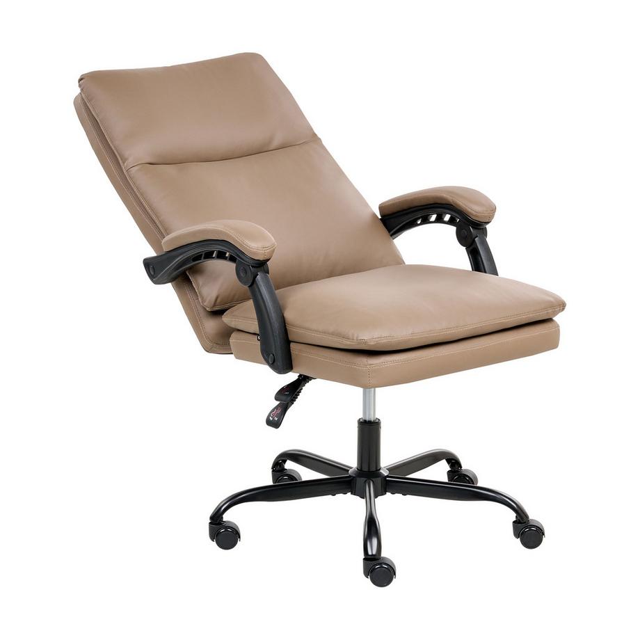 Beliani Fauteuil de bureau en Cuir PU Traditionnel SERENE  