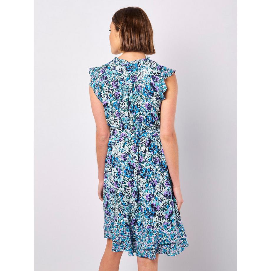APRICOT Mini Robe Fleurie à Volants  