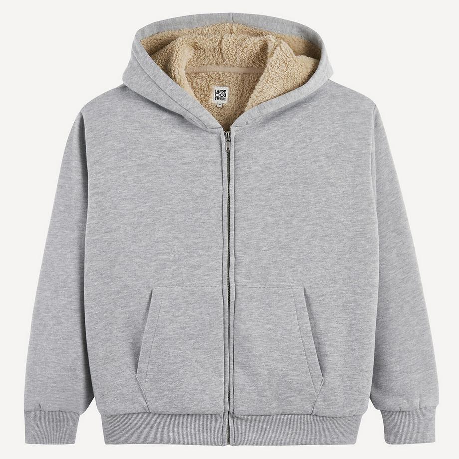 La Redoute Collections  Sweatshirt mit Reissverschluss und Kapuze 