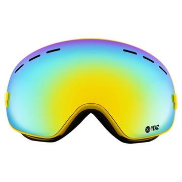 XTRM-SUMMIT Occhiali da sci e snowboard con cornice gialla a specchio