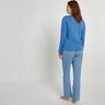 La Redoute Collections  Pyjama mit langen Ärmeln aus Baumwoll-Jersey 