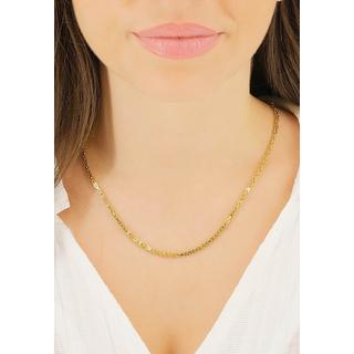 MUAU Schmuck  Collier Königskette Gelbgold 750, 2.3mm, 45cm 