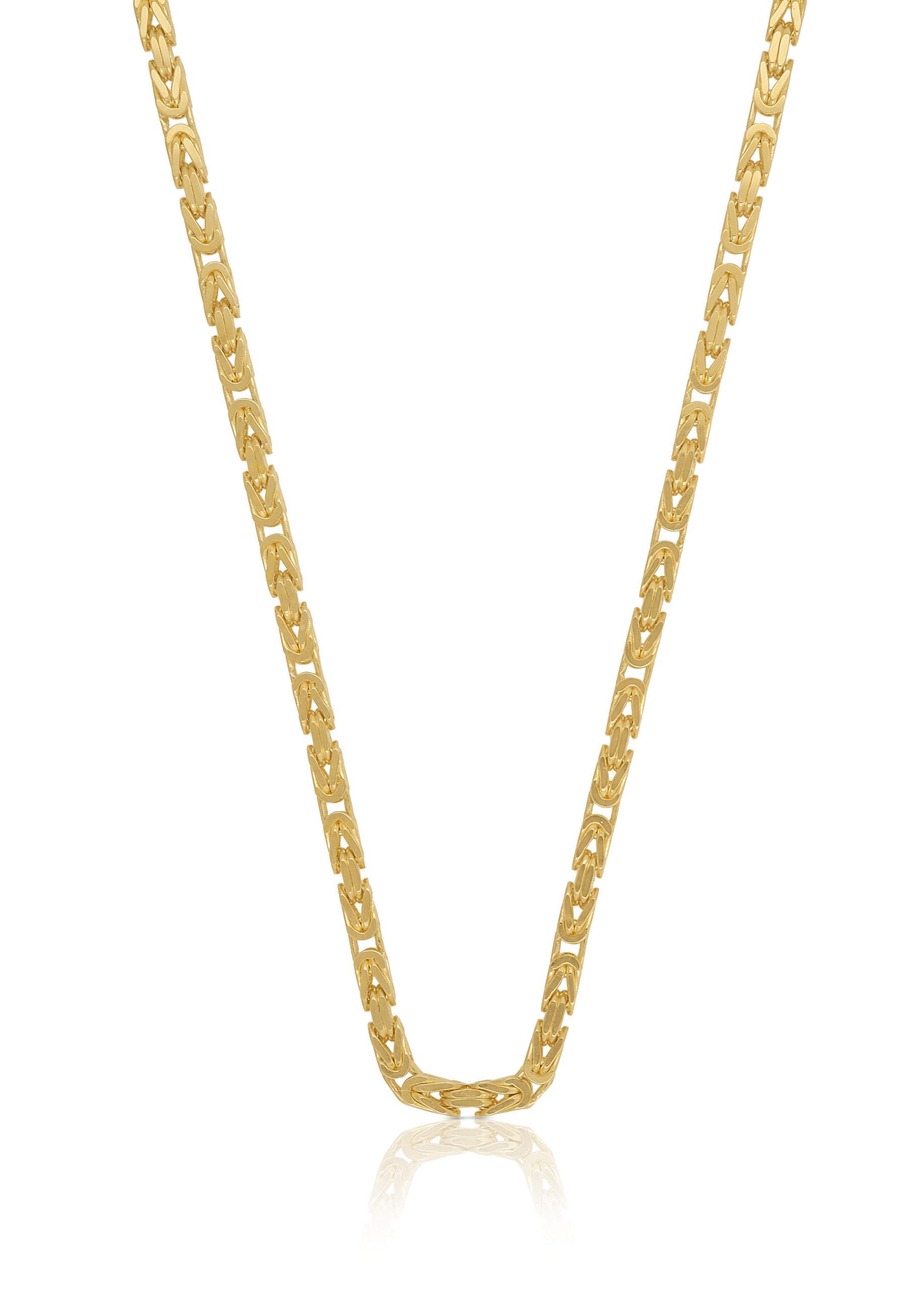 MUAU Schmuck  Collier Königskette Gelbgold 750, 2.3mm, 45cm 