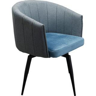 KARE Design Sedia girevole Merida blu  